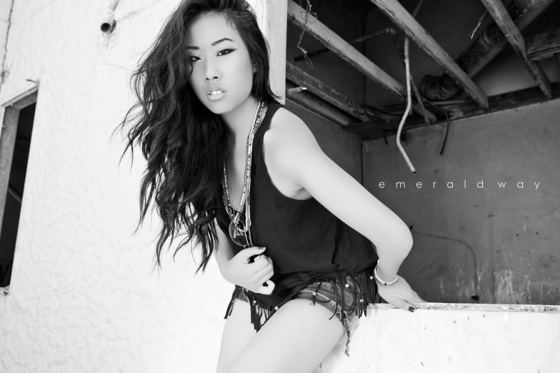 Female model photo shoot of Joanne Wang by Brandon Andre