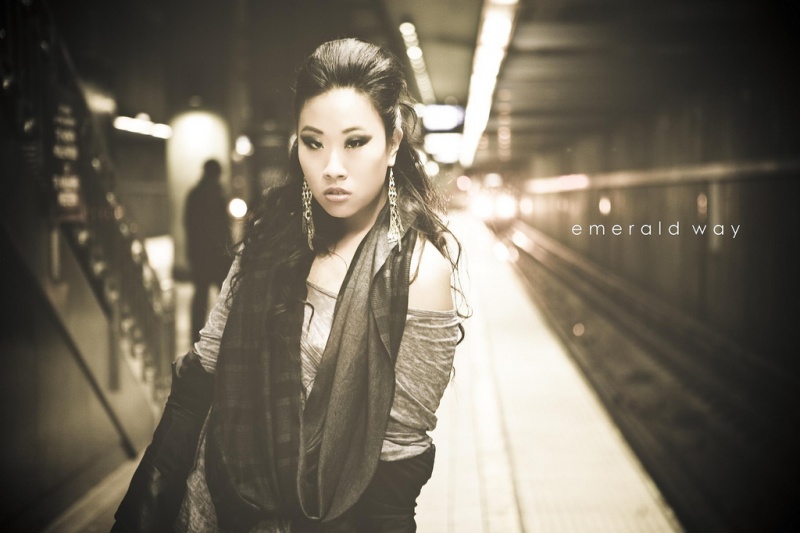 Female model photo shoot of Joanne Wang by Brandon Andre, makeup by TiffanyAbeyta