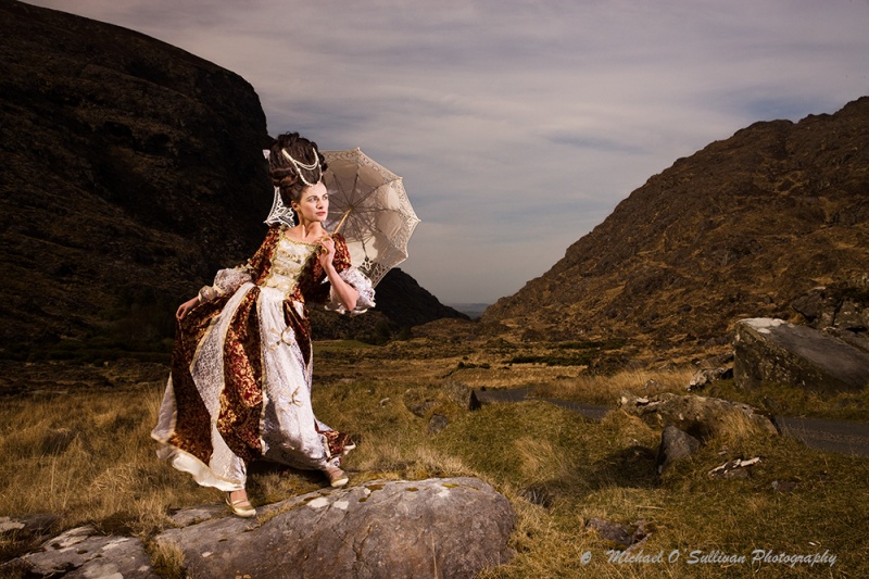Female model photo shoot of Aoife Buckley by Samhain Images in Co Kerry, makeup by Victoria Murueva