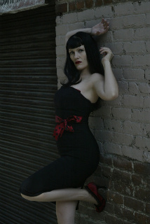 Female model photo shoot of VEGASBRAT in Random Alley in Downtown Redlands