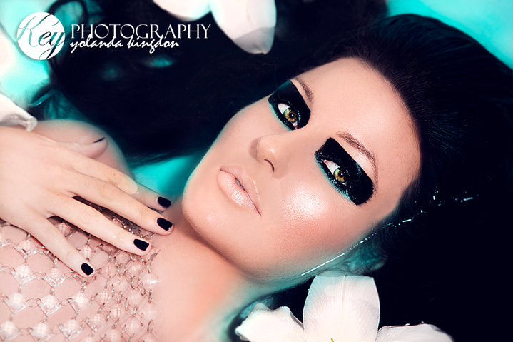Female model photo shoot of Cerys Make-up Artist 