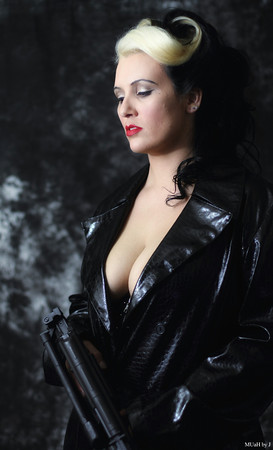 Female model photo shoot of MUAH by J by Broken Glass Photo in Valley of Noise Studios, makeup by MUAH by J