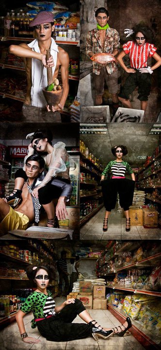 Female and Male model photo shoot of Jan Marie C and Y_Q by artHaus by ade Lau and Venus Khor, makeup by CarmenC