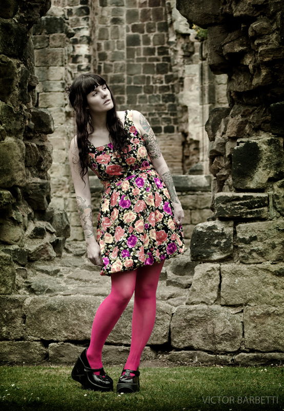 Female model photo shoot of C-note by Blake Eriksin in Kirkstall Abbey