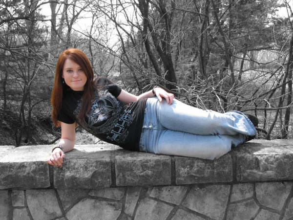 Female model photo shoot of Jayde Lynn in Bridge in a Kansas park