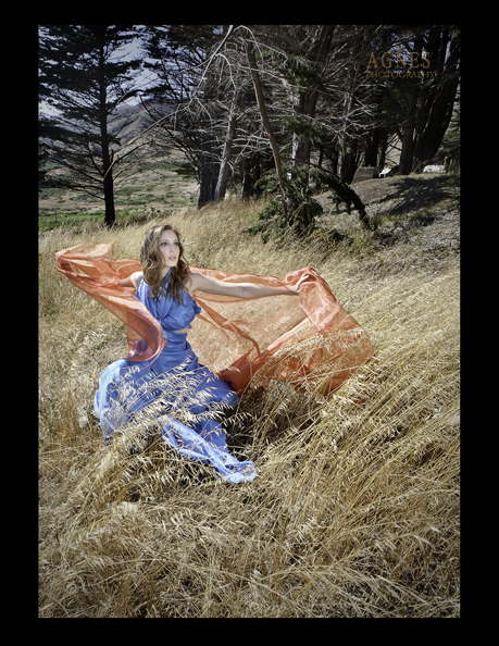 Female model photo shoot of Mindy Zuckerman in Marin Headlands