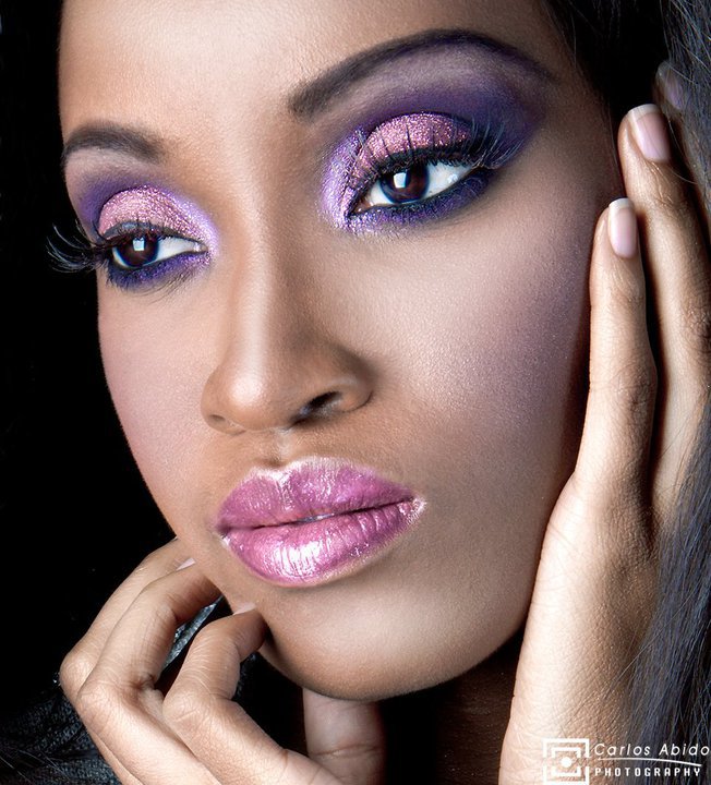 Female model photo shoot of Jasmine_VanDyke by Studio Brazil, makeup by 987Beauty