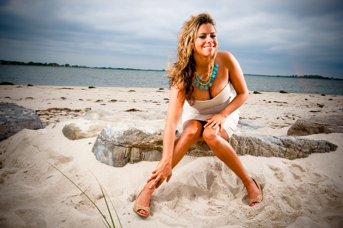 Female model photo shoot of NikiT by DJS Fotos in Jones Beach