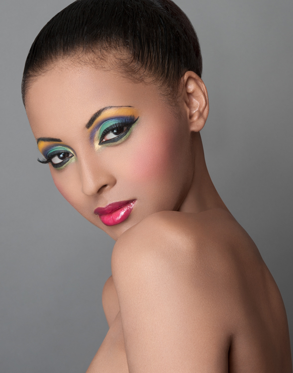 Female model photo shoot of Julia Neto by Danny Gaska, makeup by Ekaterina Alimova
