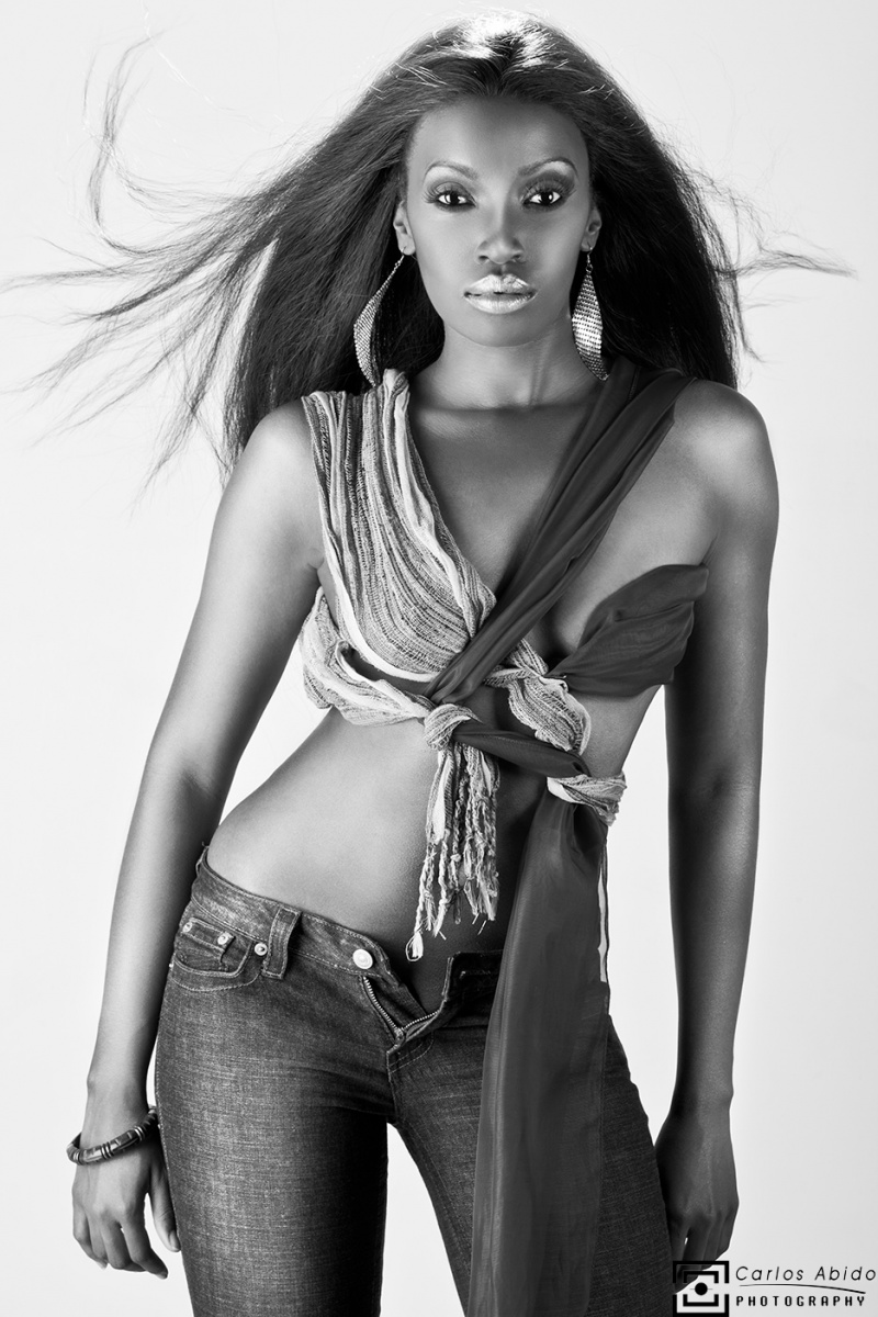 Female model photo shoot of Jasmine_VanDyke by Studio Brazil, makeup by 987Beauty