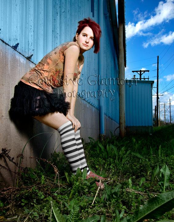 Female model photo shoot of Corrosive Glamour Photo