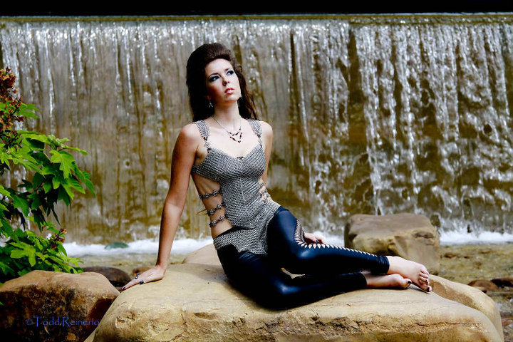 Female model photo shoot of Mandara Sky by T Reinerio, clothing designed by Shadow Oak Maille