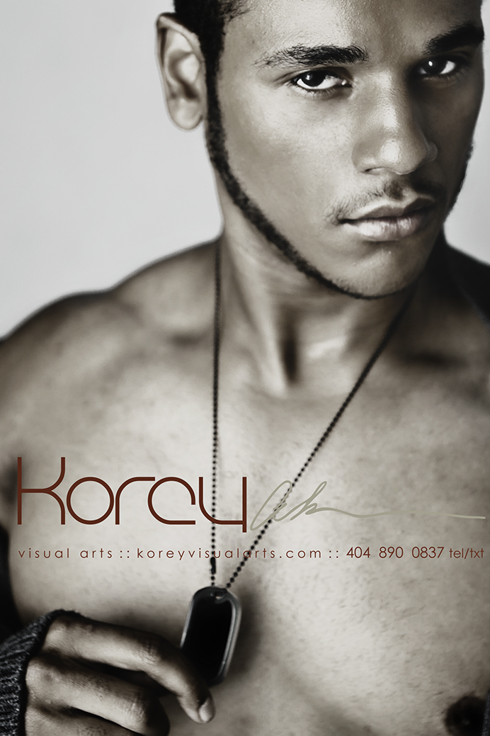 Male model photo shoot of Korey in Atlanta-Studio