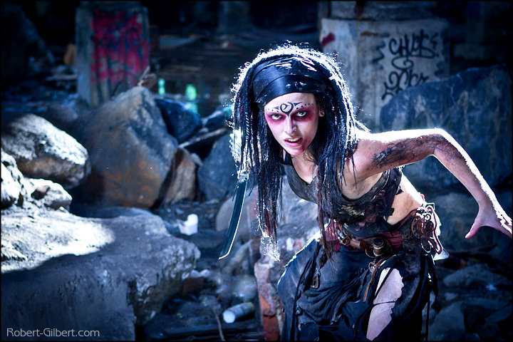 Female model photo shoot of Darkk_Queen by Robert Gilbert II in MontrÃ©al