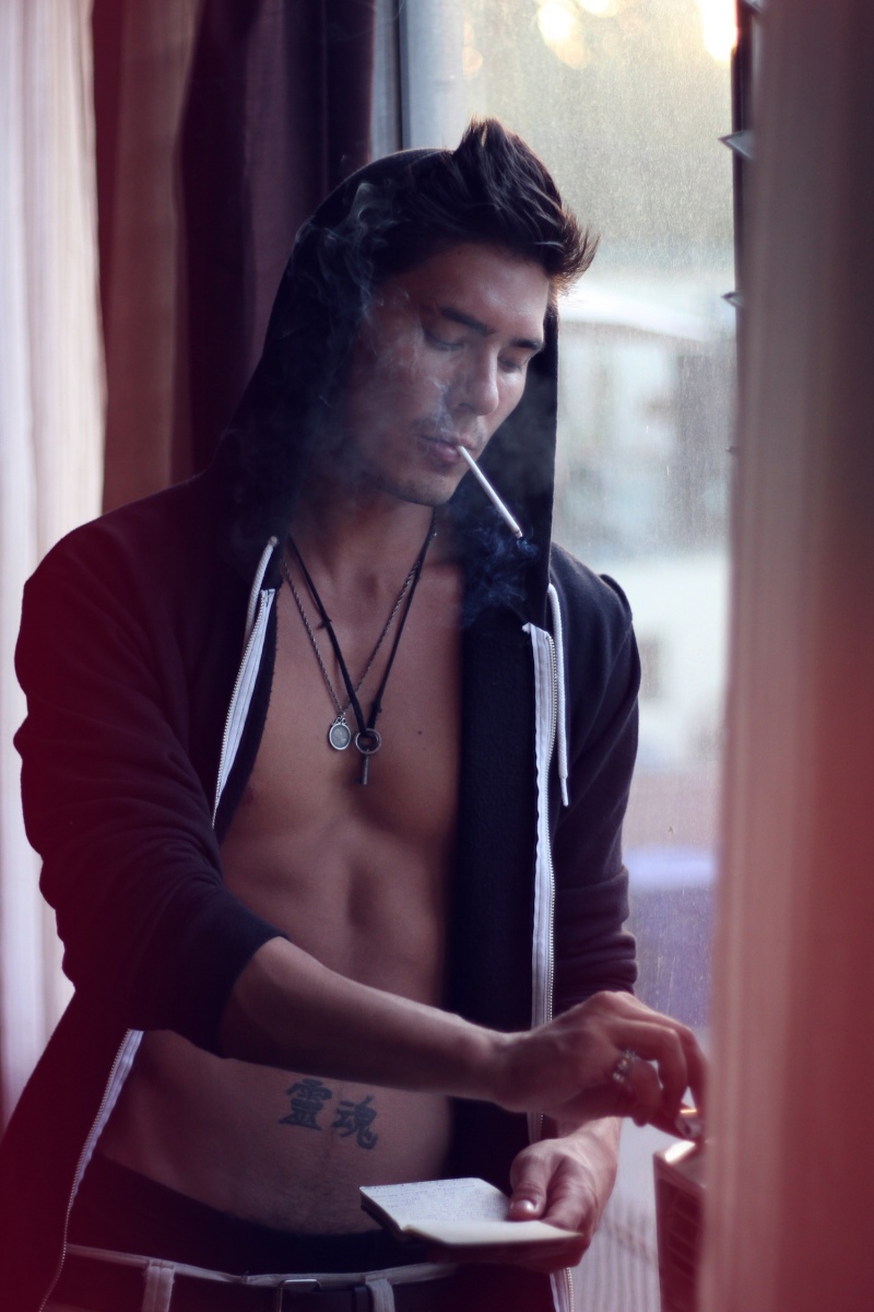 Male model photo shoot of Lewis Tan by Michael Blank
