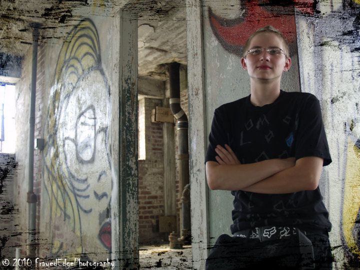 Male and Female model photo shoot of Mr Jayden Tyler and Anne Schaar in Abandoned Warehouse, Lorain Ohio