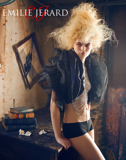 Female model photo shoot of Emilie Jerard Designer