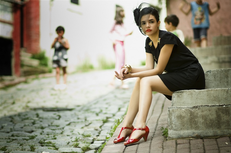 Female model photo shoot of duygu abak thille by Onur GURDOGAN in Istanbul, Turkey