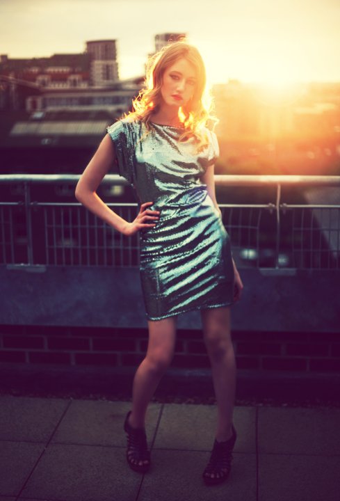 Female model photo shoot of MegJones  in Manchester Rooftop