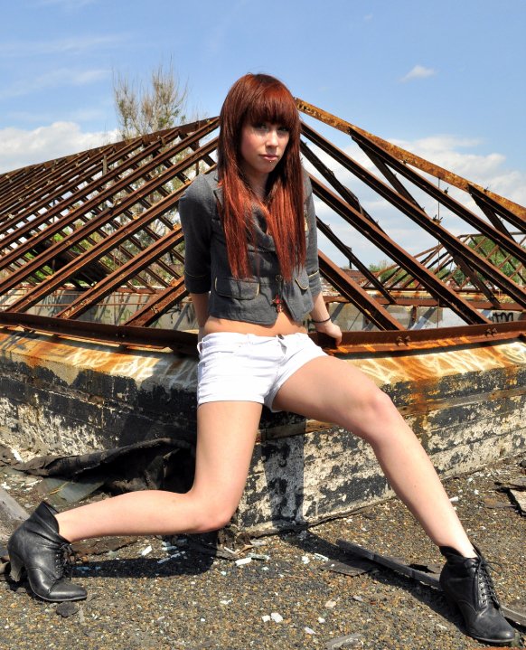 Female model photo shoot of cyntonik in montreal