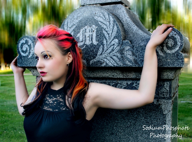 Female model photo shoot of xPhilophobia by SPhosphate Photography