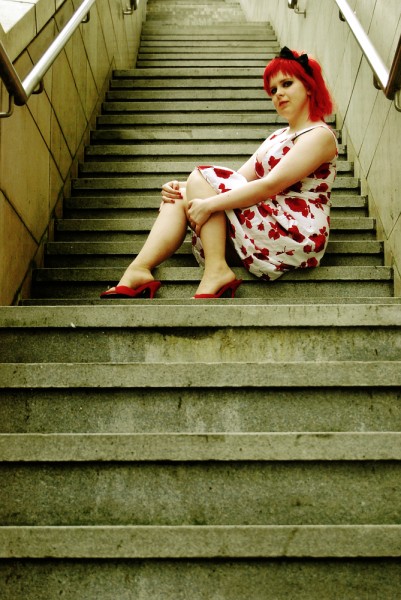 Female model photo shoot of Nancy Kirkyard by LyzCphotography in Edinburgh