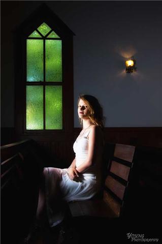 Female model photo shoot of Vampire Jessie by Ozark Photos