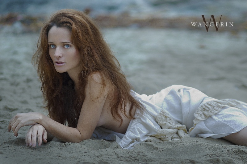 Female model photo shoot of Rana by MARK WANGERIN in Laguna Beach, makeup by Gia Deo
