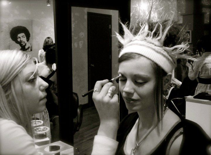 Female model photo shoot of Alexandera Montgomery in Amanda's hair salon/ Downtown Asheville