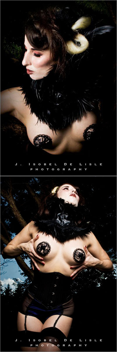 Female model photo shoot of Gothfox Designs and Maria Bella by J Isobel De Lisle