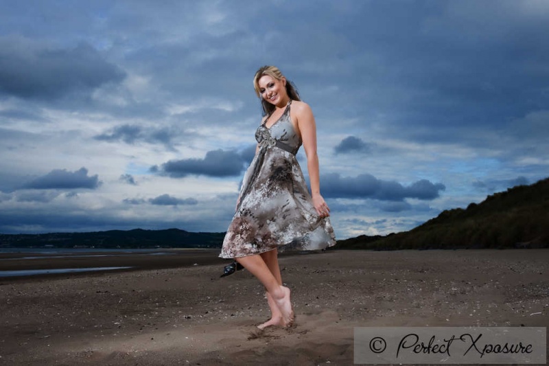 Male and Female model photo shoot of Del Tillyer  and Lisa Grogan95 in Portmarnock Beach