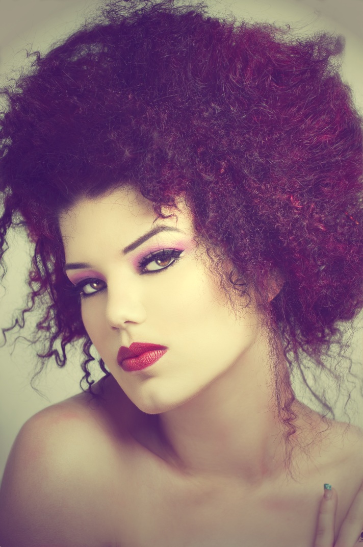Female model photo shoot of Missvie by Bob Jones222, makeup by Leila Kirves