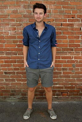 Male model photo shoot of Eric Pettit in old town orange