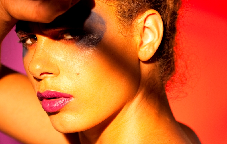 Female model photo shoot of Sara Hill Make-up Art