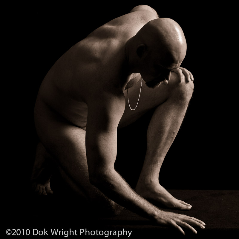 Male model photo shoot of Dok Wright in Burlington VT, art by Dan Moran