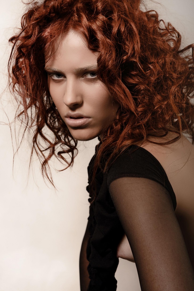 Female model photo shoot of x Natasha x by NKYCLDN in London, hair styled by Claudio Contrasti