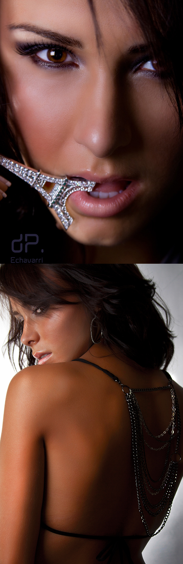 Female model photo shoot of dP Echavarri and Julia Shastko, makeup by Nicole DeMet