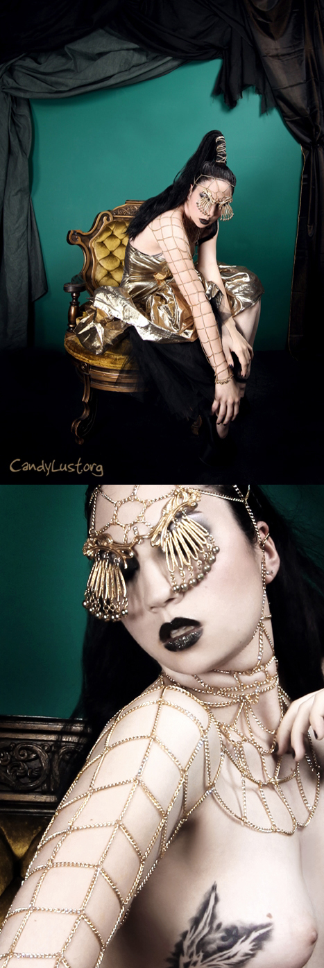 Female model photo shoot of Empress Mess and Nori Zay by CandyLust, makeup by Helen Yakir