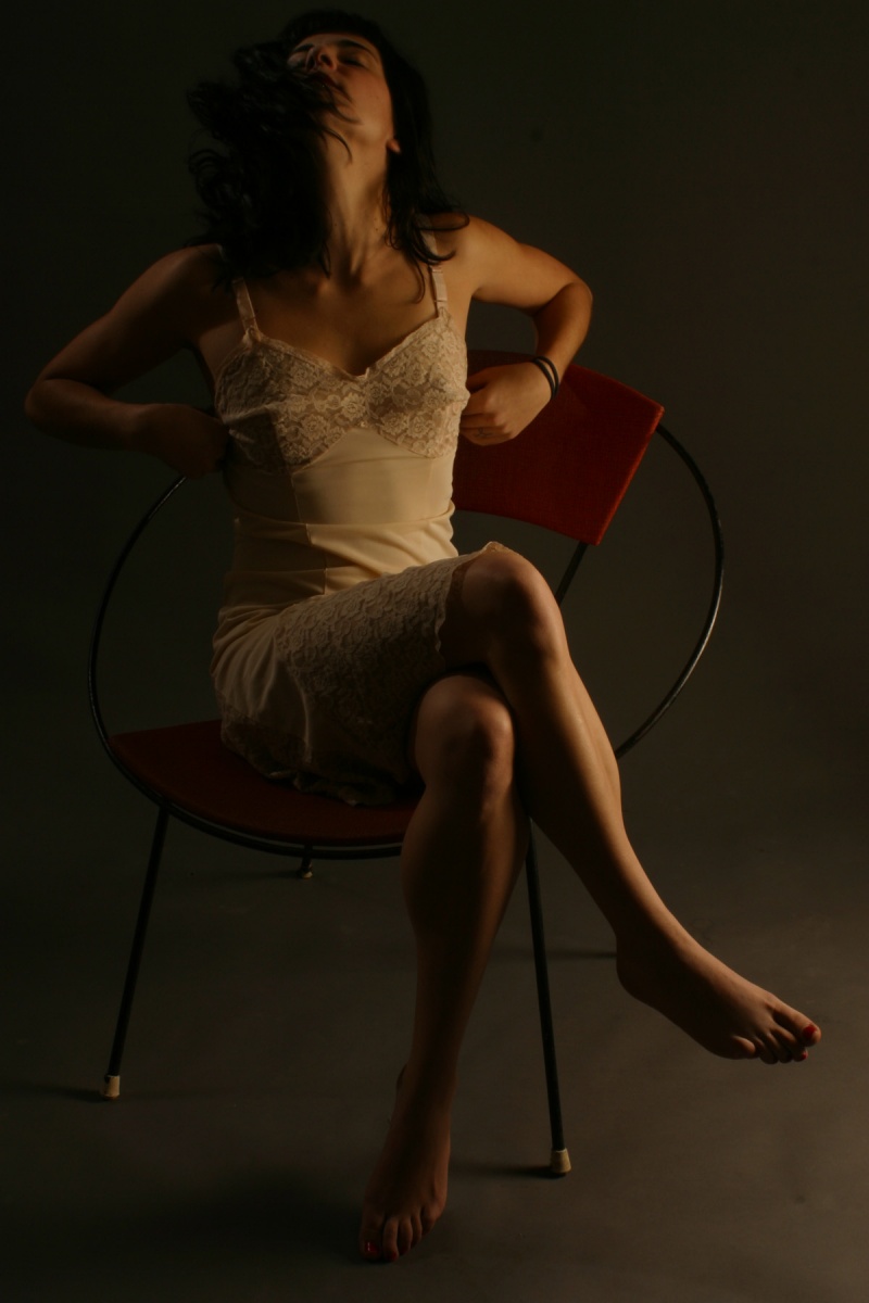 Female model photo shoot of Ellie-Page in studio of Vince Ferraro, Charlottesville VA