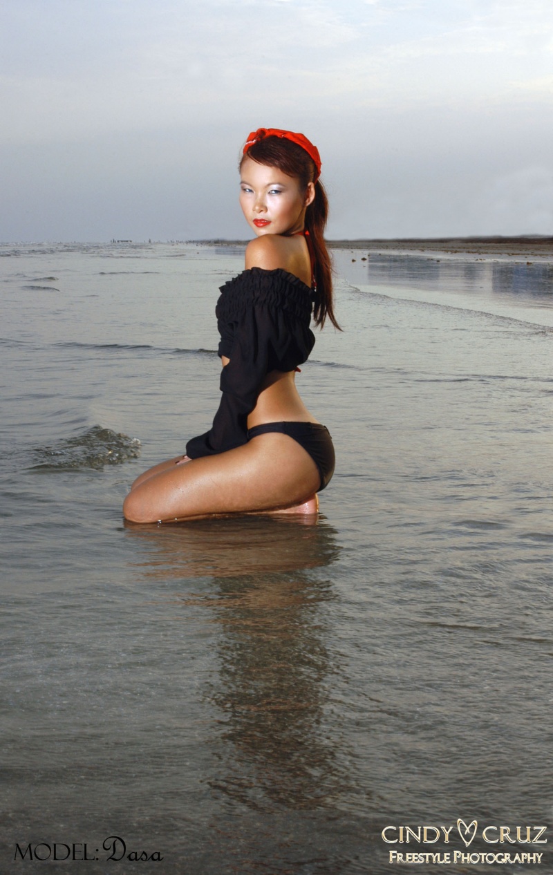 Female model photo shoot of Cindy Cruz FSP in Galveston,TX