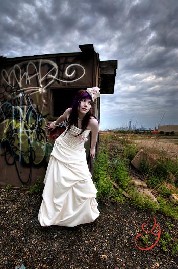 Female model photo shoot of Metal Melissa