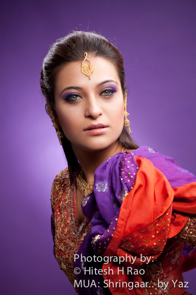 Female model photo shoot of Shringaar by Yaz by Photographitz