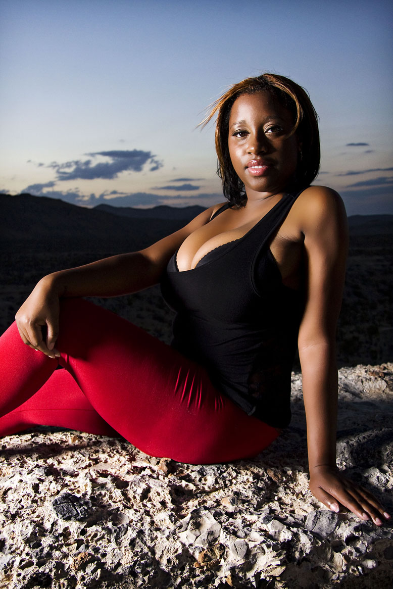 Female model photo shoot of Lici Luv by Michael E Photo in Mount Charleston, makeup by HelloLici23MUA