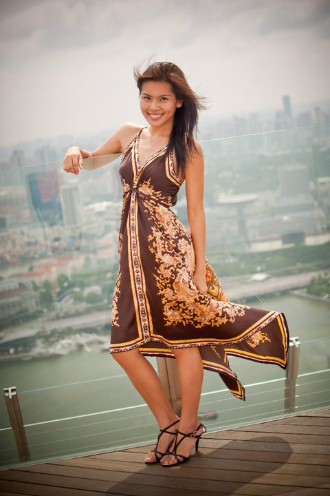 Female model photo shoot of Selin Yoh in Marina Bay Sands