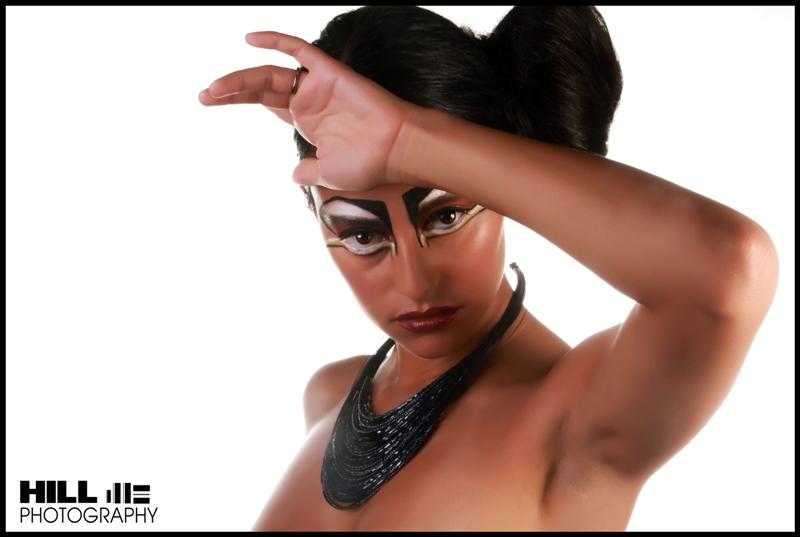 Female model photo shoot of Zaide by WilliamHill, makeup by Maria Ortega Makeup