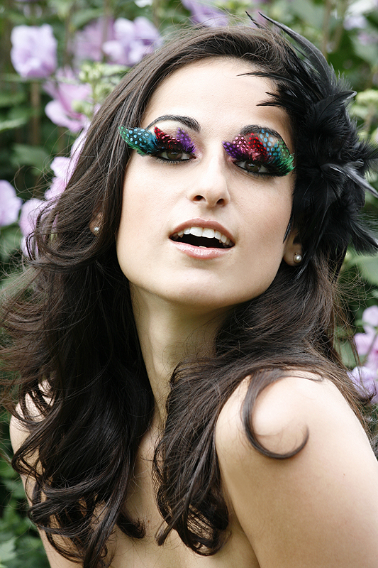 Female model photo shoot of Dina Salehi by Girl w0nder, makeup by Bebe J Makeup