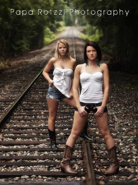 Male and Female model photo shoot of Papa-Rotzzi Photography, Katlin Noelle and ECatherine in On The Tracks