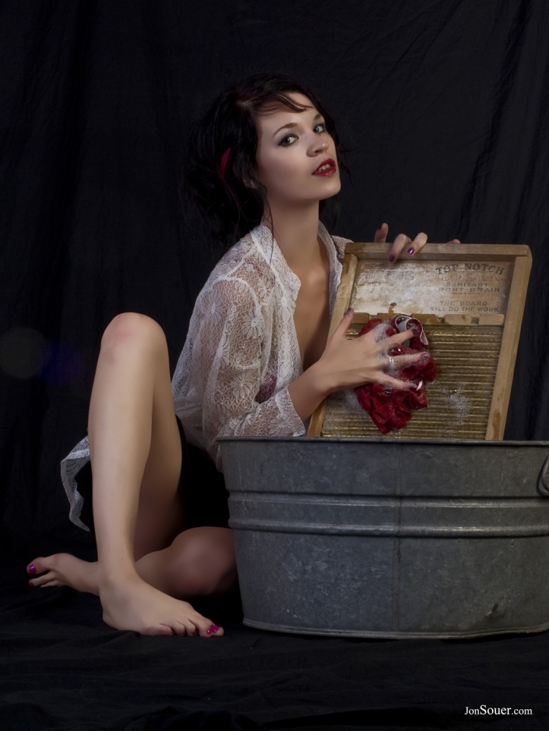 Female model photo shoot of Miss Monstrous by Jon Souer in Minneapolis studio