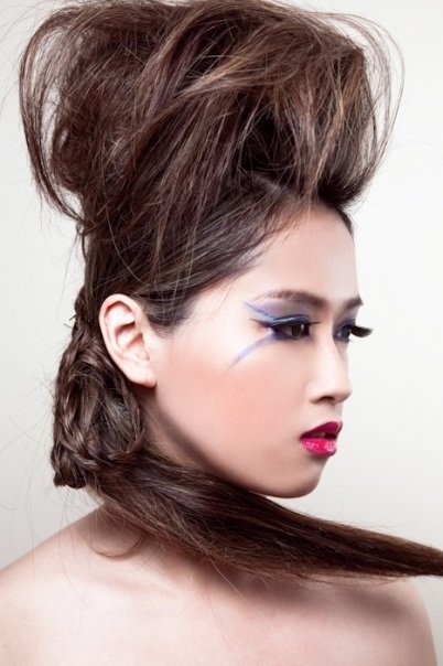 Female model photo shoot of Winda Utoyo by Kristian Black, makeup by BeautyContour Perth