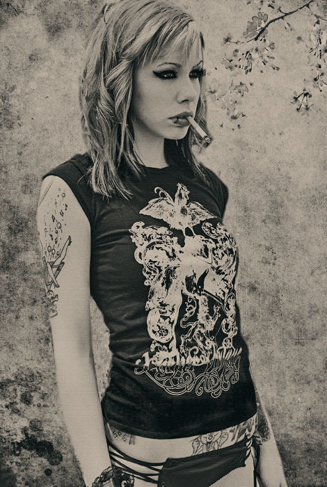 Female model photo shoot of Deadbeat Photo and Krysta Kaos